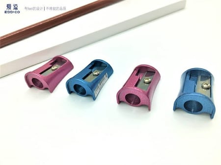 براية زنك علبة 32 قطعة + بالحبة 2 لون EDDICO