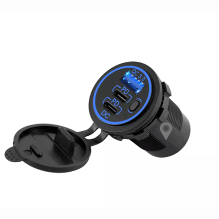 شاحن سريع 1يوسبي 2 PD مع فاصل