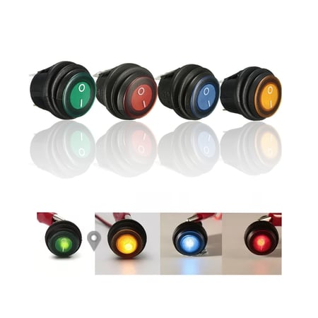 فاصل دائري ضد الماء مع اضاءة 12v