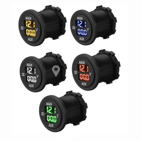 قاريء بطاريتين دائري