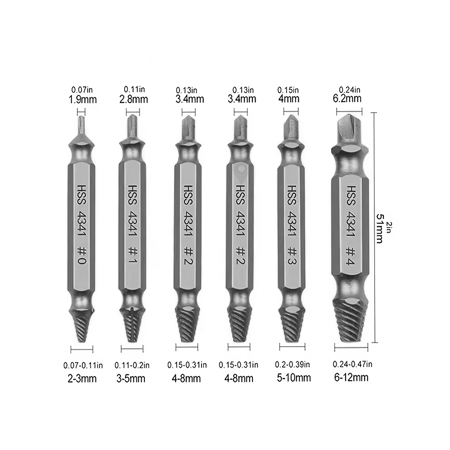 أداة لفك البراغي التالفة