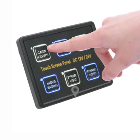 لوحة تحكم 6 فواصل لمس 12v-24v