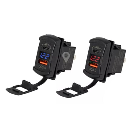 شاحن مستطيل روكر مع تايب سي مع قاريء