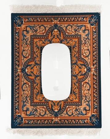 ماوس باد سجاد بنفسجي مزخرف