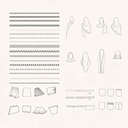 فرش تصميم العبايات procreat brush