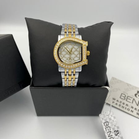 ساعة  ماركة بينون موديل اقنر ذهبي وفضي ئ ئ