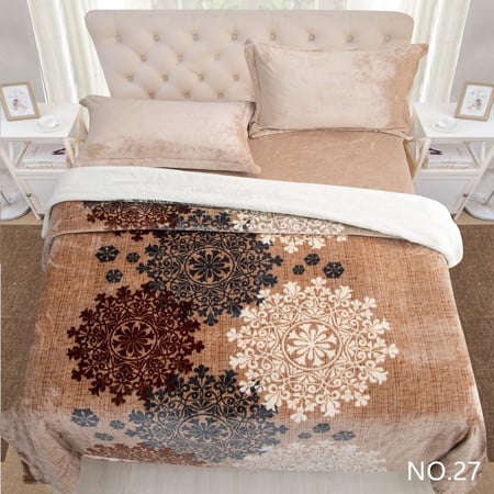 طقم بطانية وشرشف و 2 كيس مخدة