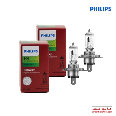 لمبات فيلبس H4 هالوجين غاز خطين