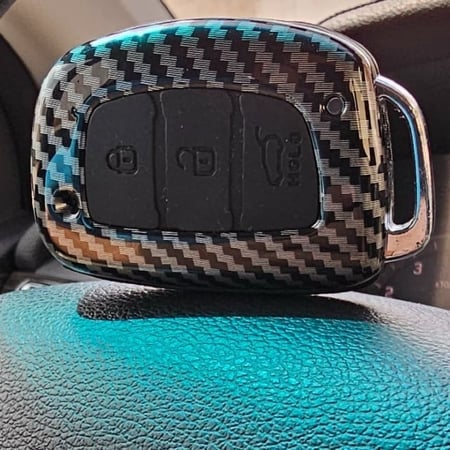 Hyundai Carbon fiber key cover protector case
