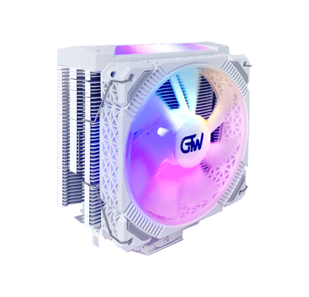 مبرد وحدة المعالجة المركزية من GTW عالي الأداء باللون الأبيض,GT-L400W