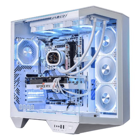 DarkFlash DY470 ATX Panoramic PC Case - WHITE