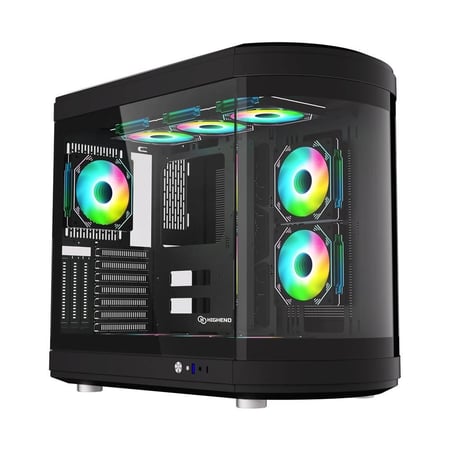 كيس ألعاب PENGUIN PRO Curved ARGB – تصميم منحني وإضاءة ARGB مدمجة