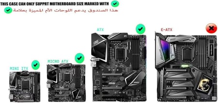 صندوق DOST60PLUS ARGB ATX من SPEAR مع شاشة جانبية بحجم "9.2 - أبيض
