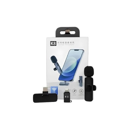مايكرفون ديجتال لاسلكي K8 مع وصلة للايفون