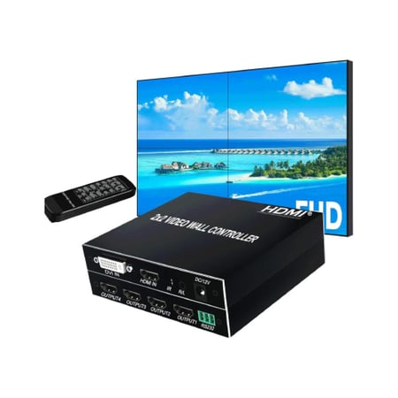 جهاز فيديو وول لتوصيل جهاز واحد بأربع شاشات