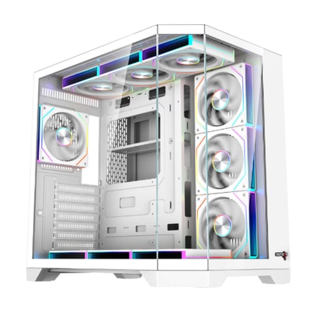 كيس SPEAR DOST 60 PLUS ARGB ATX Gaming Case - أبيض