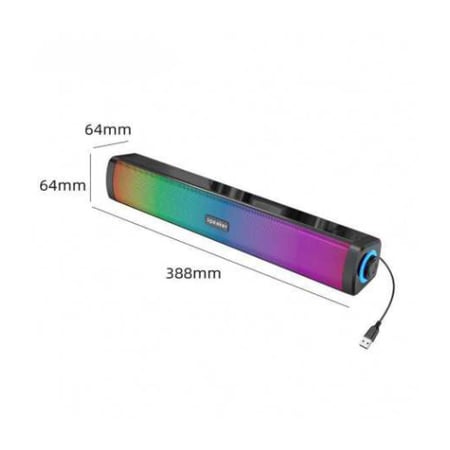 مكبر صوت بلوتوث E-1411 مع اضاءات RGB