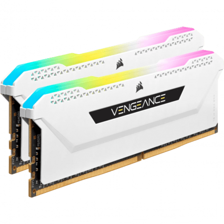 ذاكرة رام Corsair Vengeance Pro SL DDR4 سعة 32 جيجابايت - 3600 ميجاهرتز (2x16 جيجابايت) RGB - أبيض