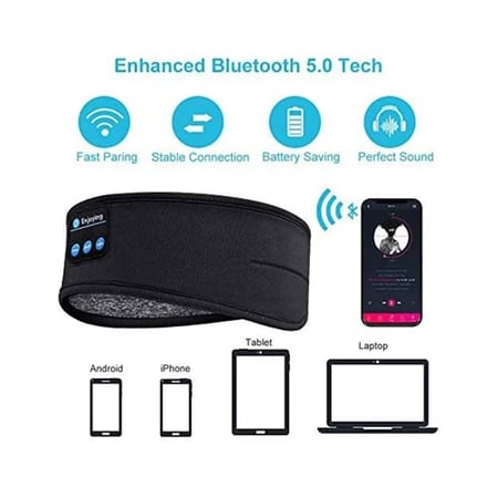 سماعة لاسلكية تعمل بالبلوتوث مناسبة للرياضة والنوم