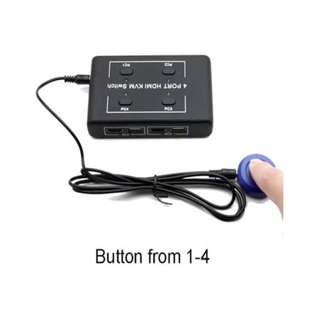 قسام اتش دي لتشغيل 4 اجهزة كمبيوتر على شاشة