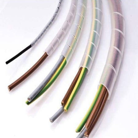 حامي ومنظم اسلاك بطول 10 متر  باللون الابيض