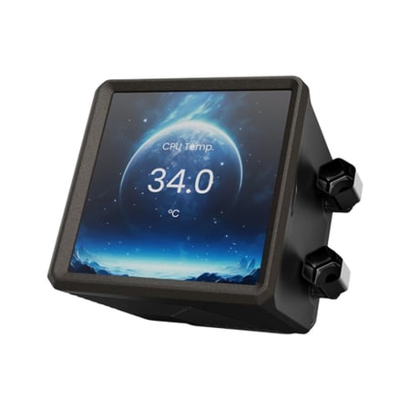 مبرد مائي 3 مراواح اسود AURA GL360 LCD من شركة Gamdias