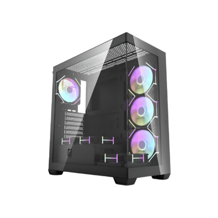 كيس ألعاب GAME ONE PHANTOM 7 – تصميم زجاجي وإضاءة ARGB مدمجة
