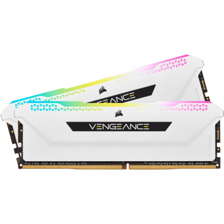 ذاكرة رام Corsair Vengeance Pro SL DDR4 سعة 32 جيجابايت - 3600 ميجاهرتز (2x16 جيجابايت) RGB - أبيض