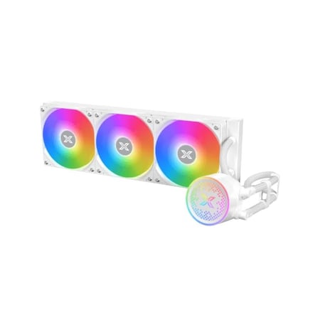 مبرد مائي Xigmatek Fenix 360 Arctic - ثلاث مراوح ARGB أبيض