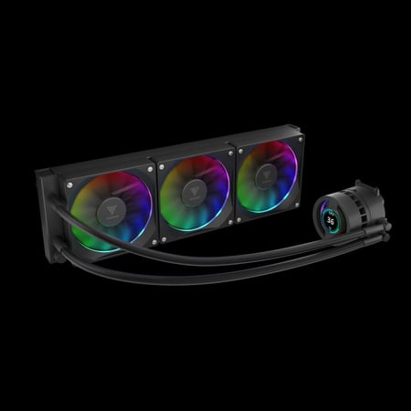 مبرد معالج مائي Gamdias CHIONE P3-360U شاشة عرض IPS LCD