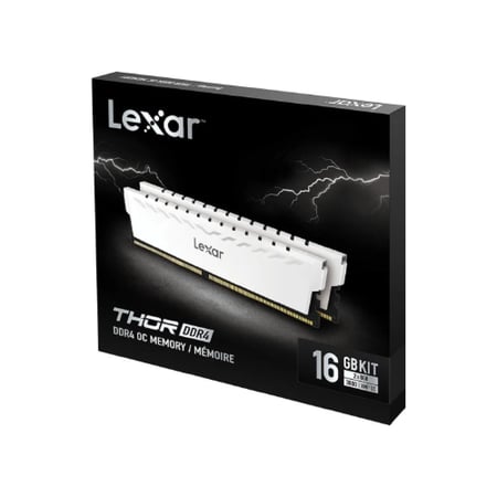 رام LEXAR THOR DDR4 16GB (2X8GB) 3600Mhz DESKTOP- WHITE من شركة لكسار