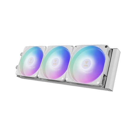 مبرد مائي 3 مراواح ابيض AURA GL360 LCD من شركة Gamdias