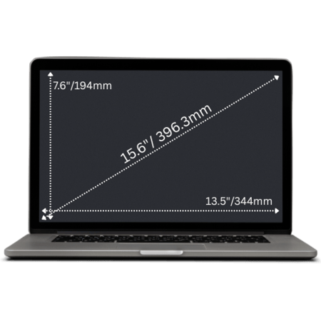 واقي شاشة للخصوصية لأجهزة اللابتوب والشاشات - مقاسات متعددة – مضاد للتجسس والبصمات – رؤية واضحة مضادة للانعكاس والغبار.