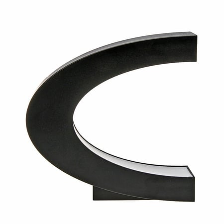 كرة أرضية جغرافية عائمة مع منصة على شكل C