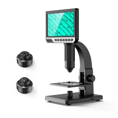 مجهر رقمي بشاشة 7 انش تكبير حتى 2000X قابل للشحن