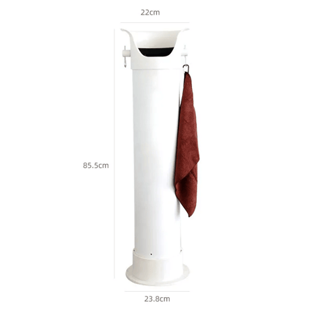 مرمى نفايات عامودي كبير مع منشفة من نكهة المشروب