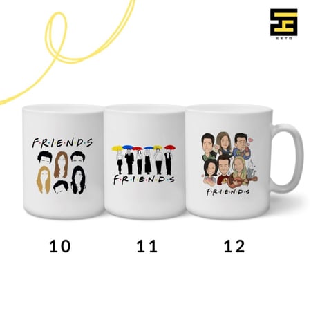 اكواب-مسلسل فريندز