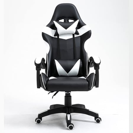 كرسي العاب اسود و ابيض - GAMING CHAIR BLACK & WHITE
