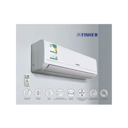 مكيف جداري فيشر انفيرتر طن 1.5 (قدرة تبريد 18,000وحدة ) بارد فقط FSACQD-XF18CIB