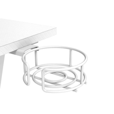 910- طاولة مكتب زاوية أبيض ثابت 130 سم