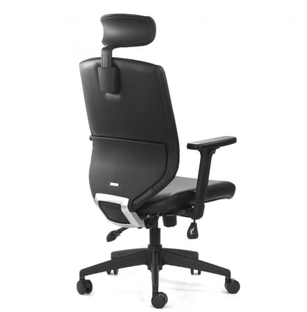 كرسي مكتب كوري جلد أسود