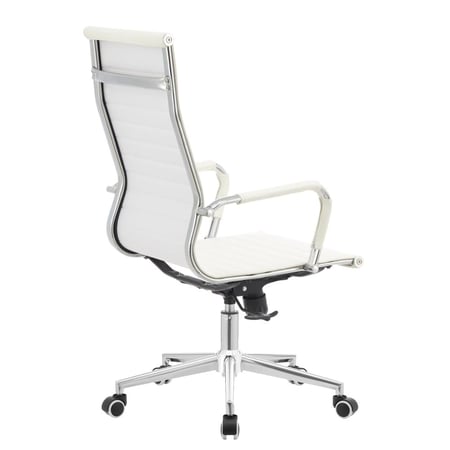White Pu Aqua Office Chair