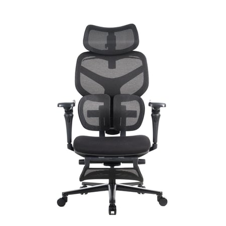 490-كرسي نيو ميش أسود فاخر - للجيمر والأعمال المكتبية