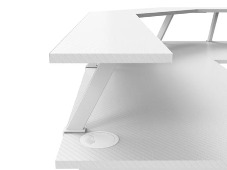 Leaders Chairs White Desktop Corner Game Table