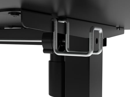 Black Stand Office Desk Table 120Cm