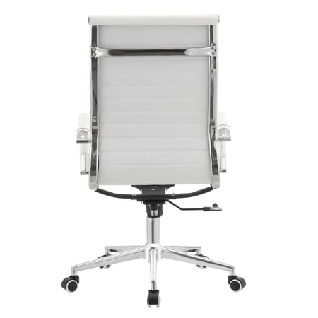 White Pu Aqua Office Chair