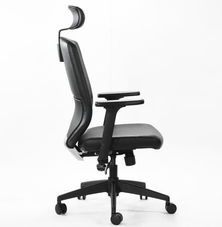 كرسي مكتب كوري جلد أسود