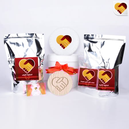 محتويات لعمل مجسم اليدين  - مفهوم الذكرى