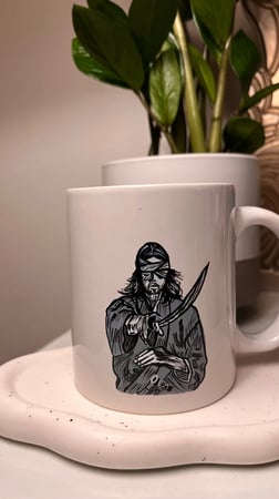 كوب -موساشي-مرسوم يدوياً