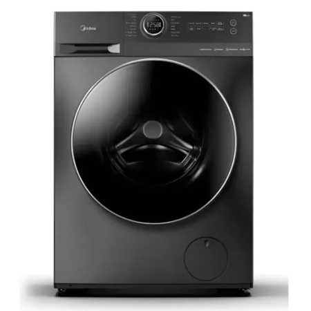 غسالة ملابس ميديا 12+8 كيلو تعبئة أمامية تنشيف 100% - فضي انفرتير صنع في الصين